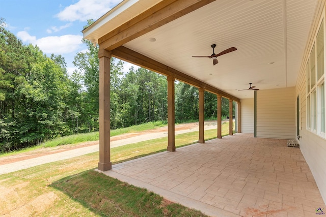 615 Head Rd, Juliette, GA 31046 - view of patio with ceiling fan