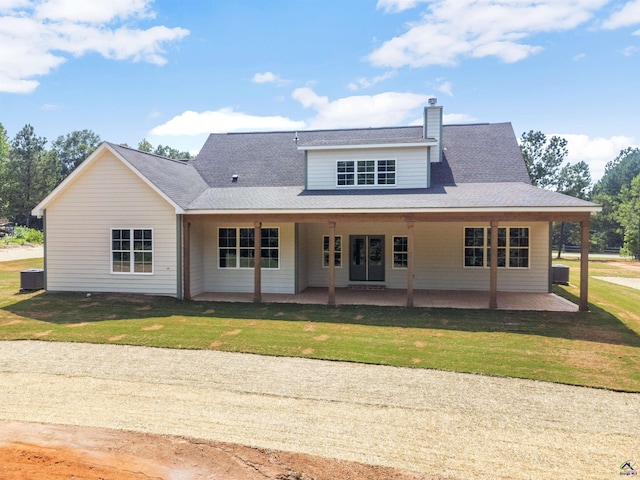 615 Head Rd, Juliette, GA 31046 - back of property featuring a chimney and a lawn