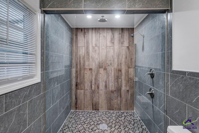 257 Macon Rd, Reynolds, GA 31076 - bathroom featuring tiled shower and toilet