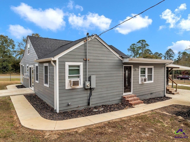 257 Macon Rd, Reynolds, GA 31076 - view of front of house with entry steps and a shingled roof