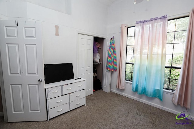 209 Ridgestone, Warner Robins, GA 31088 - unfurnished bedroom featuring carpet, a closet, and baseboards