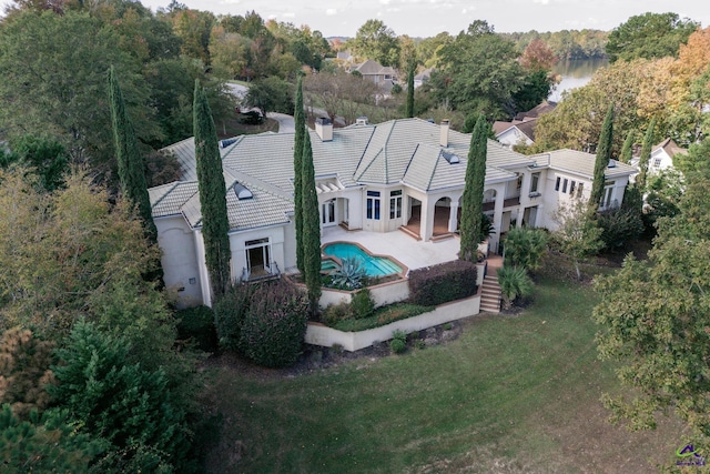 124 N Springs Ct, Lizella, GA 31052 - view of subject property with a pool