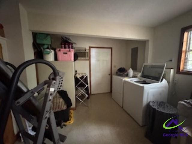 111 Mason Dr, Centerville, GA 31028 - laundry area with washer and clothes dryer