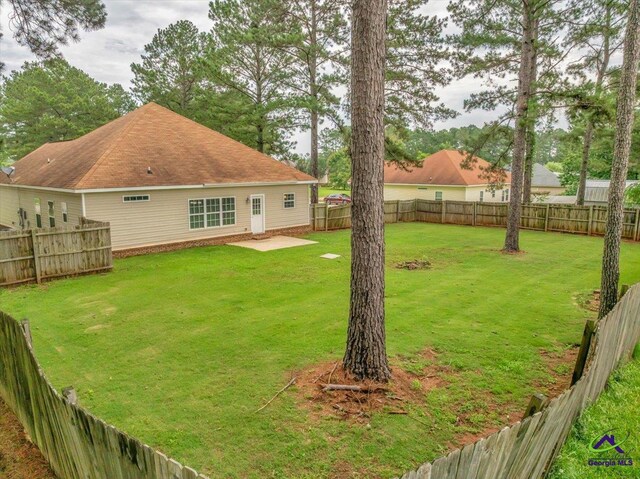 view of yard featuring a patio area