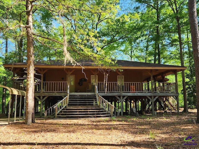 29 Riverview Dr, Hawkinsville, GA 31036 - beach home featuring stairway and covered porch