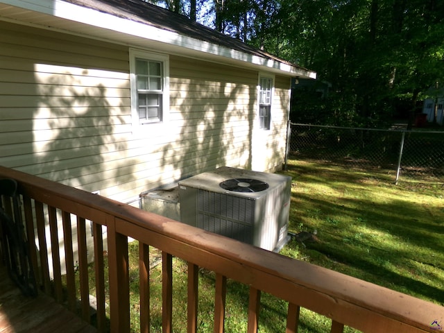 871 Chisholm Trl, Macon, GA 31220 - wooden terrace featuring cooling unit