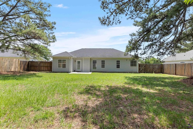rear view of house featuring a patio area