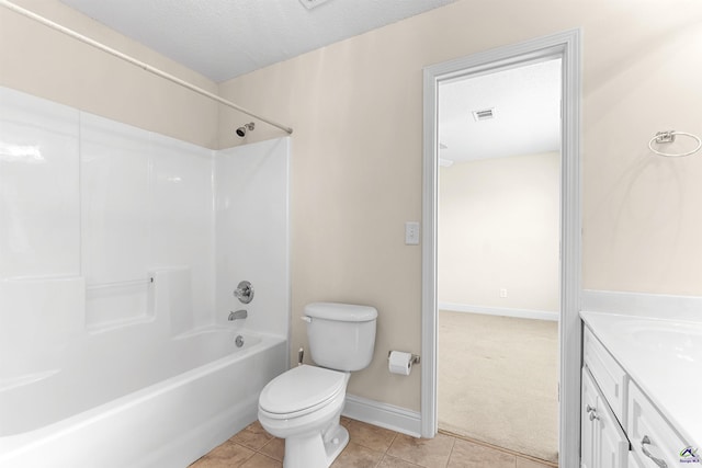 210 Vining Way, Byron, GA 31008 - full bathroom with toilet, vanity, tile patterned floors, shower / tub combination, and baseboards