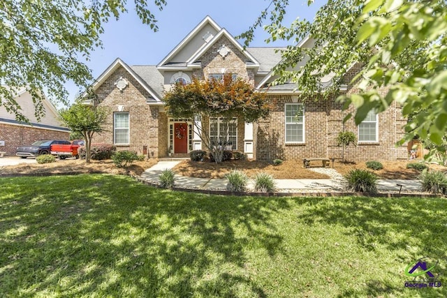 215 Wilson Creek Bnd, Bonaire, GA 31005 - view of front of home featuring brick siding and a front yard