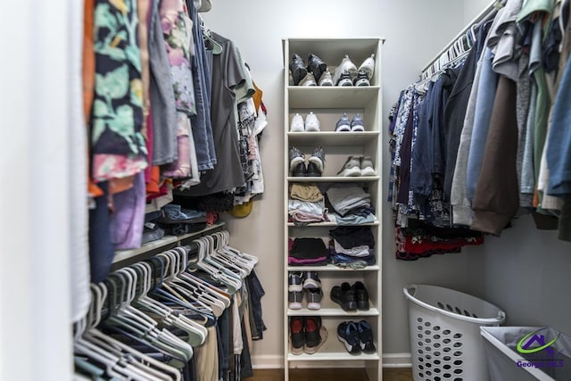 171 N Valhalla Dr, Cordele, GA 31015 - walk in closet with wood finished floors
