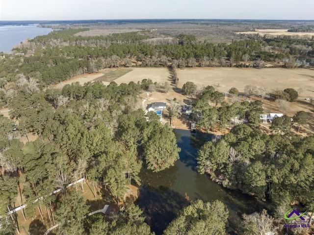 171 N Valhalla Dr, Cordele, GA 31015 - aerial view of property and surrounding area featuring a nearby body of water and a heavily wooded area