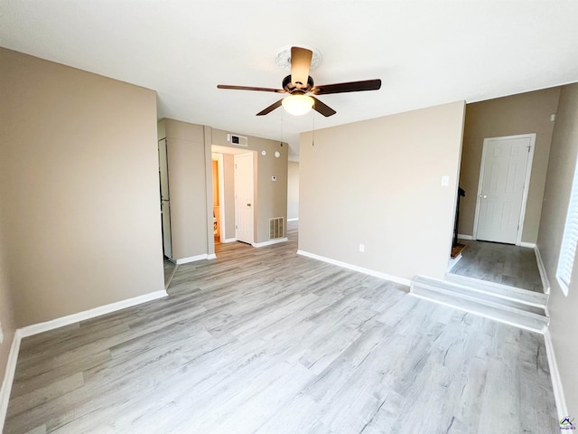 109 Stoneridge Dr, Warner Robins, GA 31088 - unfurnished room featuring ceiling fan, light wood-type flooring, and baseboards