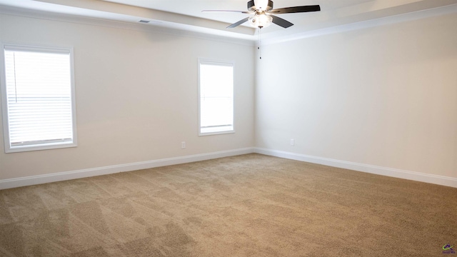 303 Garnet Dr, Bonaire, GA 31005 - spare room with ceiling fan, light colored carpet, and baseboards
