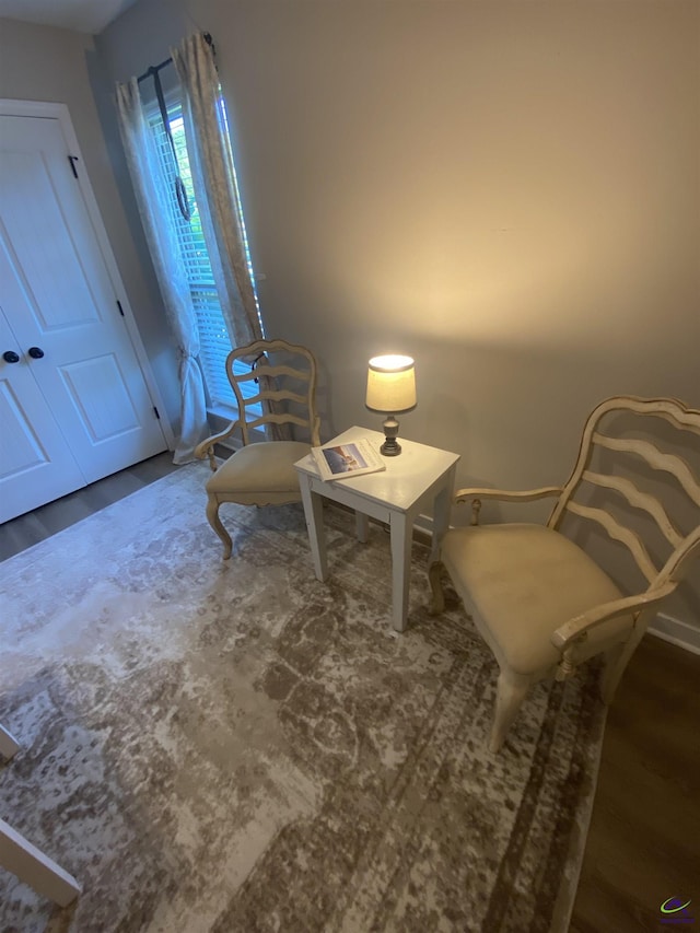 51 Cole Dr, Hawkinsville, GA 31036 - sitting room featuring baseboards and wood finished floors