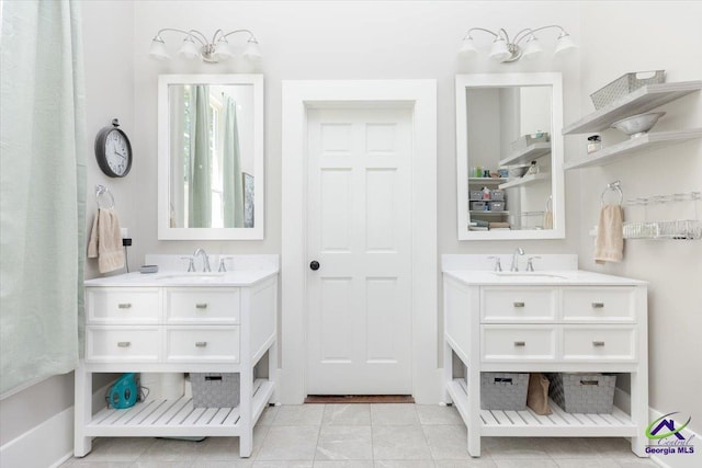 1360 Calhoun St, Macon, GA 31201 - full bathroom with two vanities