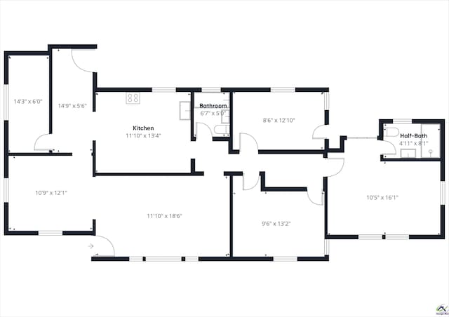 744 Corbin Ave, Macon, GA 31204 - room layout