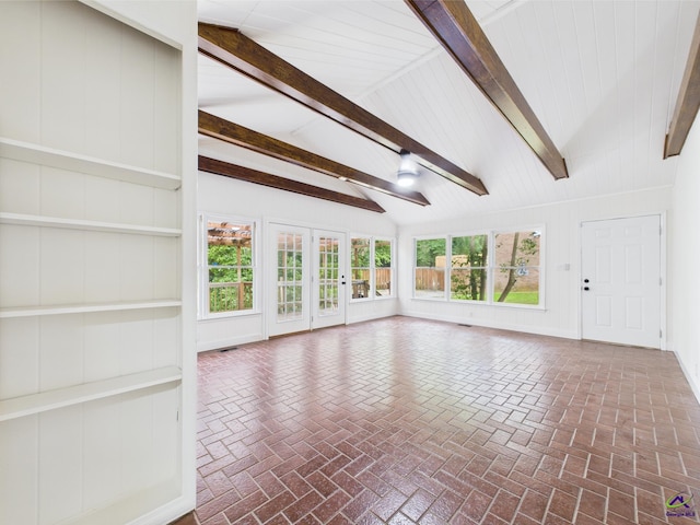 3081 Tiffin Cir, Macon, GA 31204 - unfurnished living room featuring brick floors