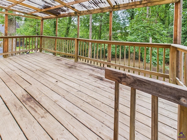 3081 Tiffin Cir, Macon, GA 31204 - wooden deck with view of wooded area