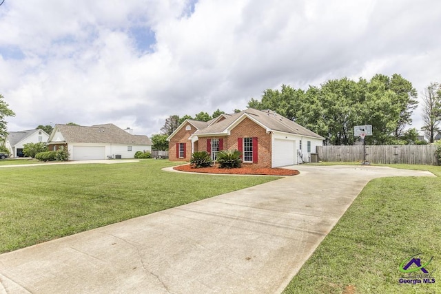 319 Smithville Church Rd, Warner Robins, GA 31088 - view of front of home featuring brick siding, concrete driveway, and a garage