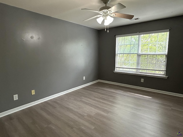 103 Lattice Bnd, Bonaire, GA 31005 - unfurnished room featuring a ceiling fan, wood finished floors, and baseboards