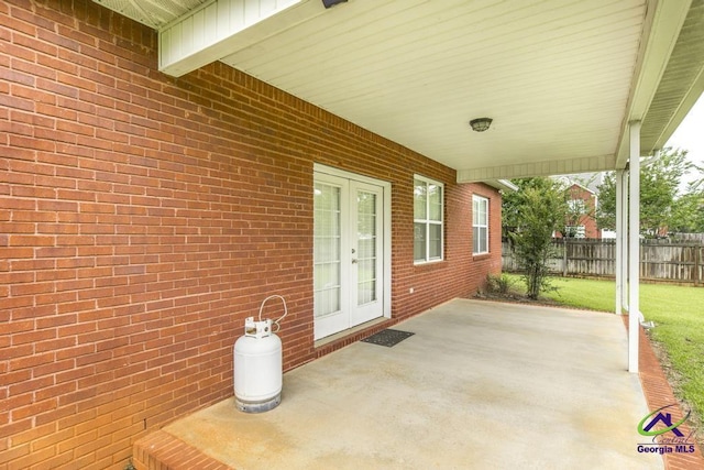 201 Loudon Hill Dr, Warner Robins, GA 31088 - view of patio with french doors