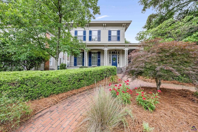 938 Park Pl, Macon, GA 31201 - italianate home with a porch