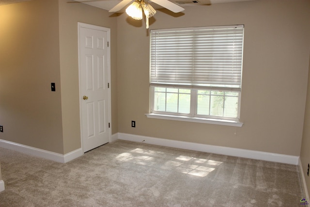 303 Shane, Perry, GA 31069 - unfurnished room with a ceiling fan, carpet, and baseboards