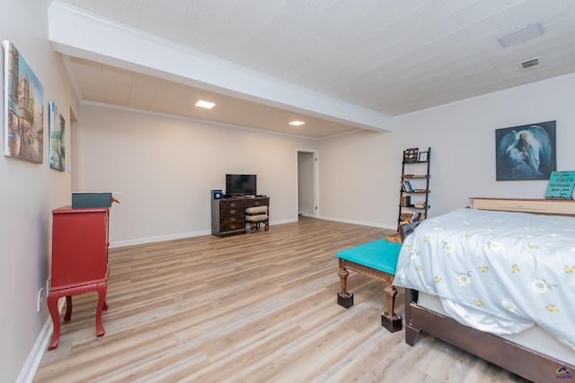826 Edward Pl, Macon, GA 31204 - bedroom featuring wood finished floors, baseboards, recessed lighting, and crown molding