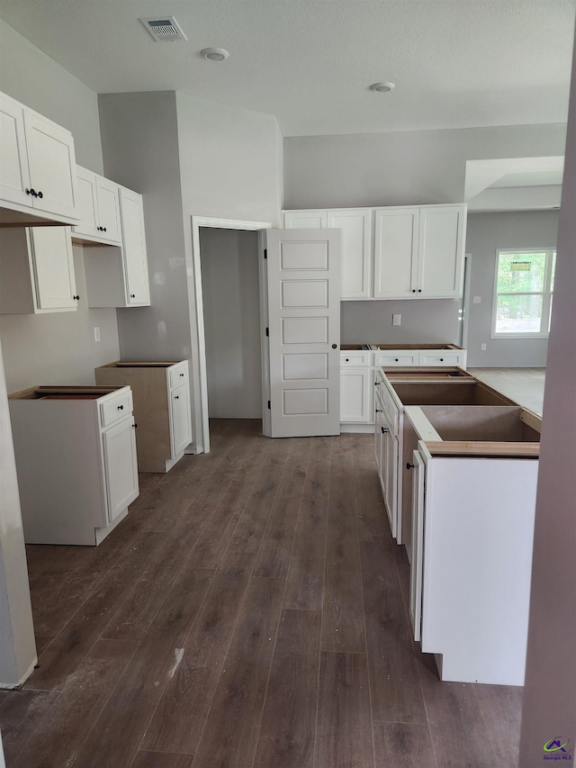 109 Silver Maple Ct, Byron, GA 31008 - kitchen with dark wood-style flooring and white cabinetry