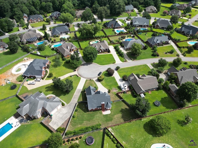 107 Rachael Ln, Warner Robins, GA 31088 - aerial overview of property's location featuring nearby suburban area and a pool