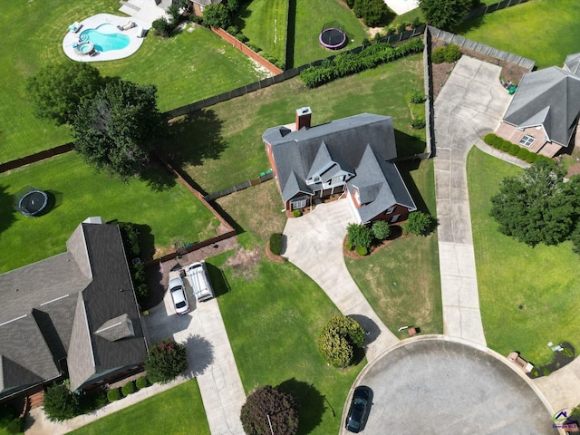 107 Rachael Ln, Warner Robins, GA 31088 - aerial view of property and surrounding area with a pool