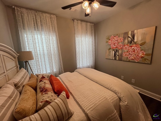 508 Nandina Ct, Warner Robins, GA 31088 - bedroom featuring ceiling fan and wood finished floors