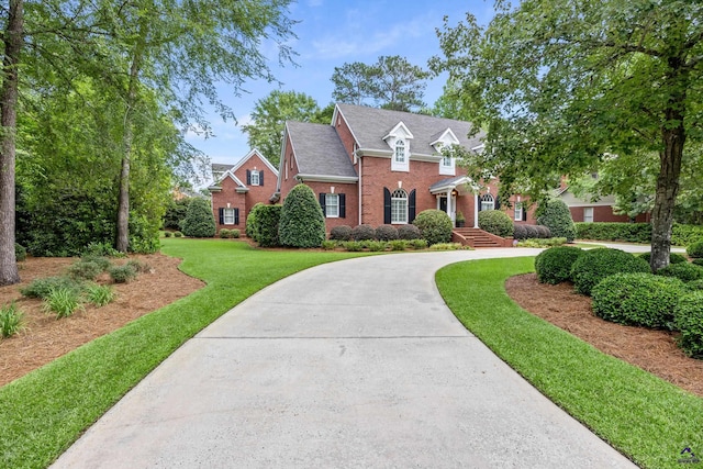 113 Troon Way, Macon, GA 31210 - view of front of property featuring brick siding, a front lawn, and concrete driveway