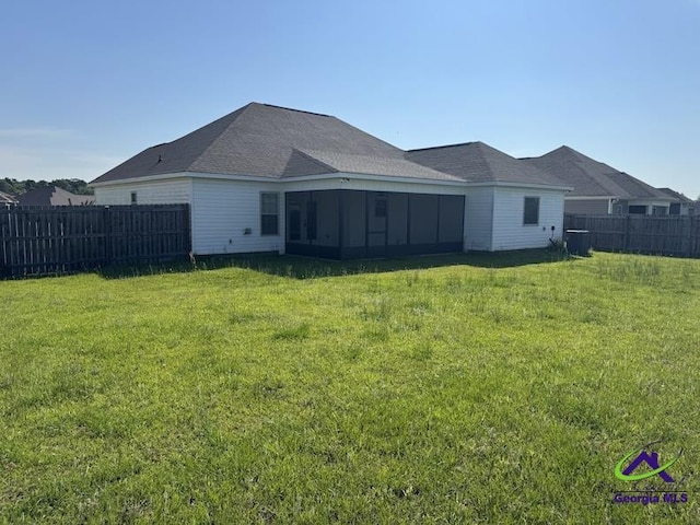 107 Huxley Ter, Bonaire, GA 31005 - back of property with a sunroom and central AC
