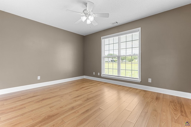 2725 Moseley Rd, Byron, GA 31008 - spare room featuring baseboards, light wood finished floors, and ceiling fan