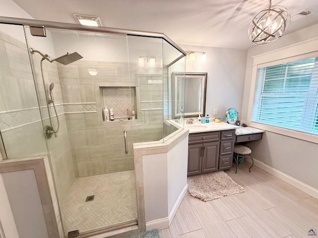 183 Terrell Rd, Elko, GA 31025 - full bathroom featuring vanity, a stall shower, and baseboards
