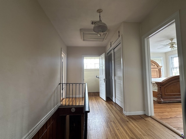 621 Forest Hill Rd, Macon, GA 31220 - corridor featuring light wood-style flooring and baseboards