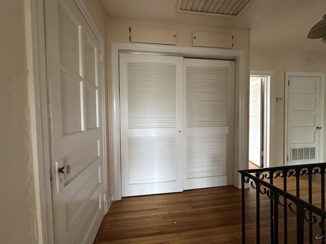 621 Forest Hill Rd, Macon, GA 31220 - hall featuring wood finished floors and an upstairs landing