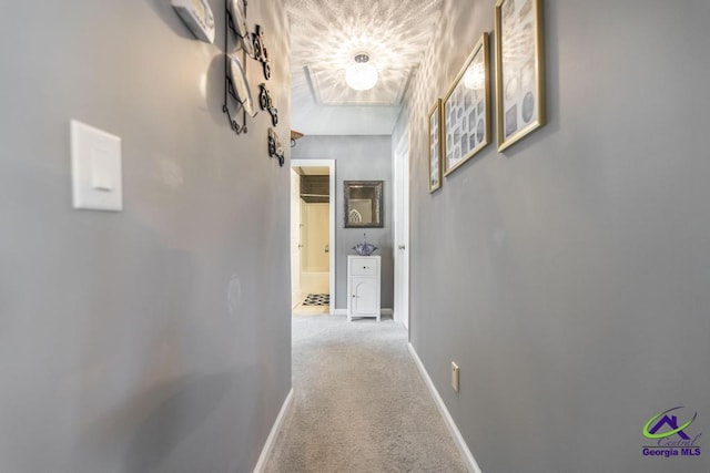 113 Castle Pines Dr, Bonaire, GA 31008 - hall with carpet floors and baseboards
