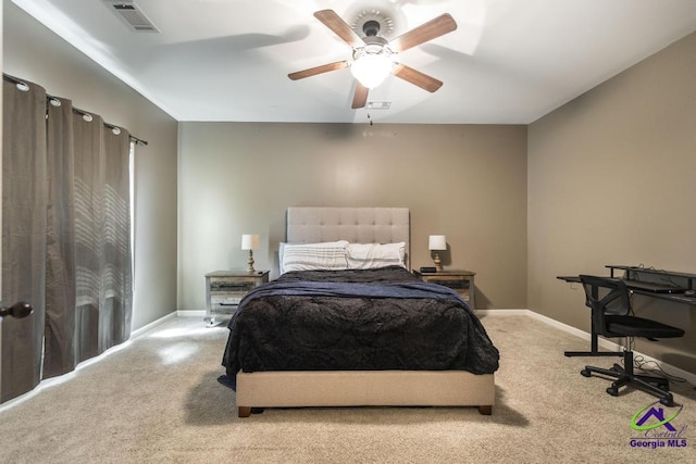 110 Pocono Ct, Bonaire, GA 31005 - bedroom with carpet flooring, baseboards, and a ceiling fan