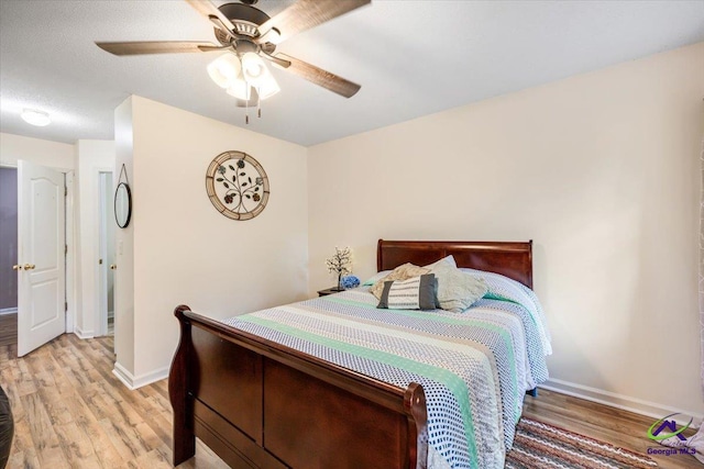 117 Richfield Cir, Kathleen, GA 31047 - bedroom featuring light wood-style floors, baseboards, and a ceiling fan
