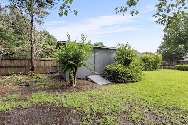 111 Venus Way, Bonaire, GA 31005 - fenced backyard featuring a storage unit