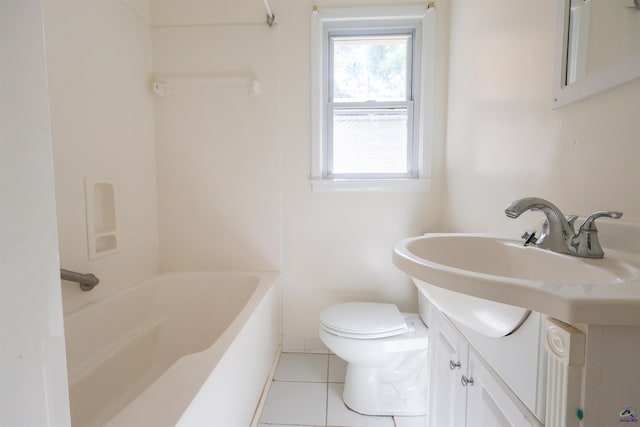 431 Alabama Ave, Warner Robins, GA 31093 - full bathroom with vanity, tile patterned flooring, and shower / washtub combination