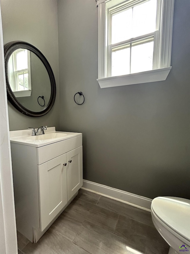 228 Piedmont Ln, Bonaire, GA 31005 - half bath featuring vanity and baseboards
