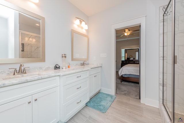 202 Brook Hollow Ct, Kathleen, GA 31047 - bathroom featuring double vanity, a stall shower, and ensuite bathroom