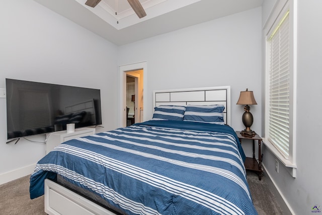 202 Brook Hollow Ct, Kathleen, GA 31047 - carpeted bedroom with baseboards and a ceiling fan