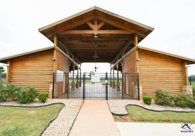 111 Farmers Way, Perry, GA 31069 - gate with an outbuilding