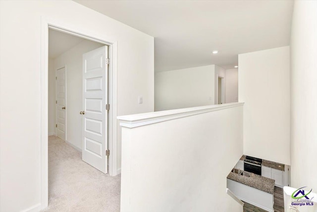 111 Farmers Way, Perry, GA 31069 - hallway with light colored carpet and recessed lighting