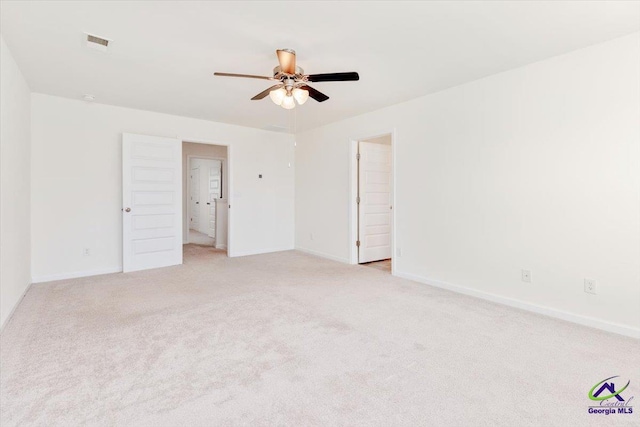 111 Farmers Way, Perry, GA 31069 - unfurnished room featuring ceiling fan and light colored carpet