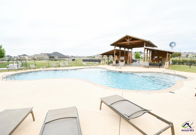 111 Farmers Way, Perry, GA 31069 - community pool with a patio and a gazebo